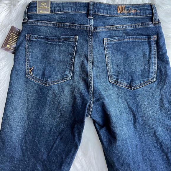 🆕 KUT from the Kloth Women's Skinny High Rise Jeans Blue Dark Wash Size 6 - Picture 5 of 12